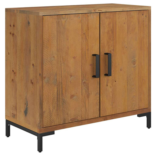 vidaXL Ντουλάπι Καφέ 75 x 35 x 70 εκ. από Μασίφ Ξύλο Πεύκου