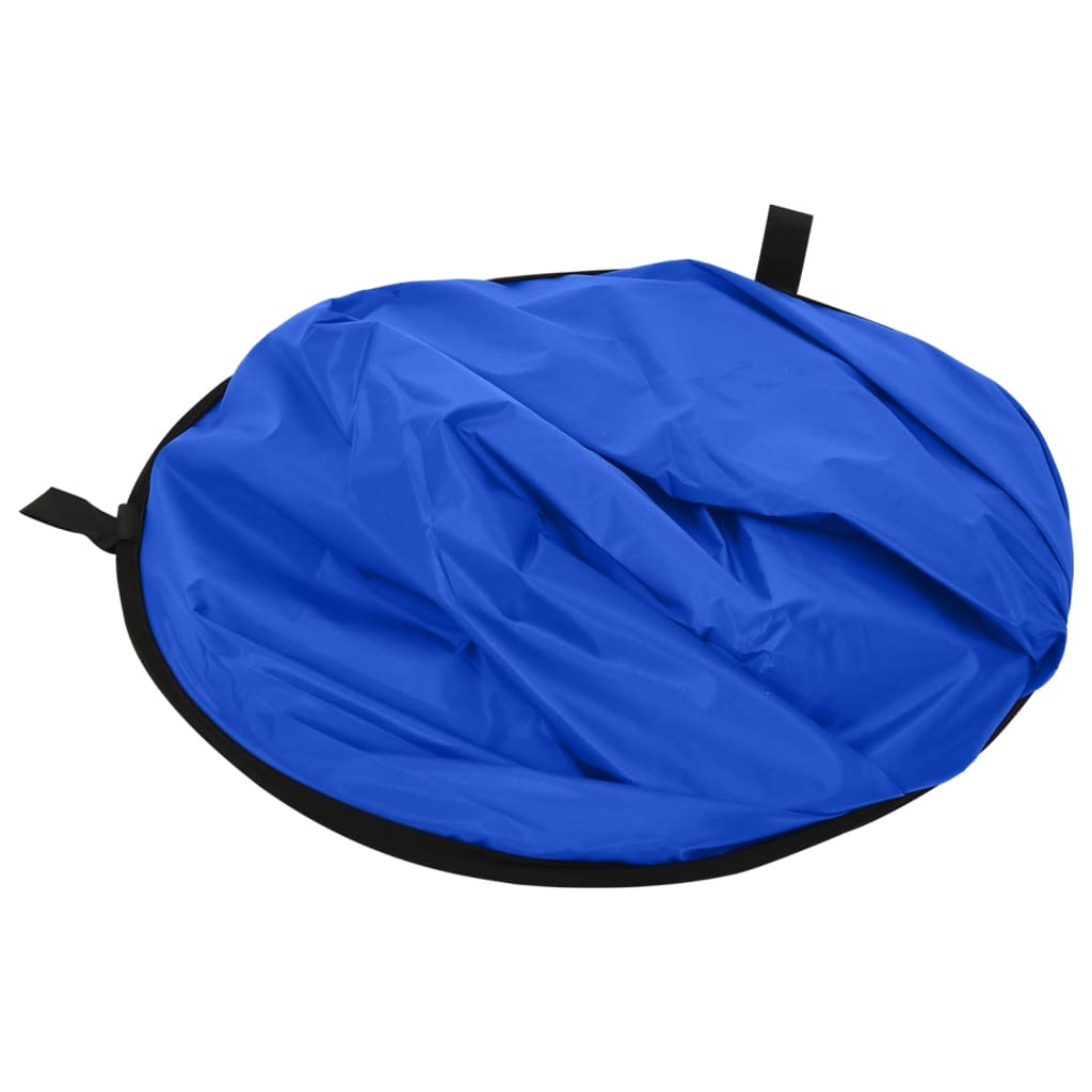 vidaXL Φόντο Στούντιο 2 σε 1 Οβάλ Πράσινο και Μπλε 200 x 150 εκ.