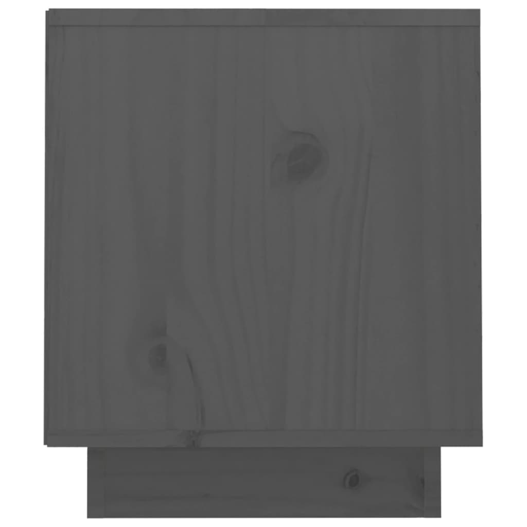 vidaXL Έπιπλο Τηλεόρασης Γκρι 70 x 34 x 40 εκ. από Μασίφ Ξύλο Πεύκου