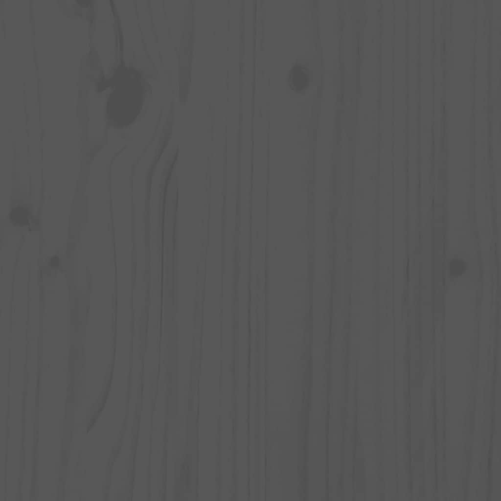 vidaXL Κομοδίνα 2 τεμ. Γκρι 40 x 34 x 55 εκ. από Μασίφ Ξύλο Πεύκου