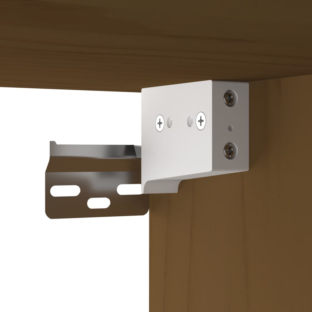 vidaXL Ντουλάπι Τοίχου Καφέ Μελί 40x30x35 εκ από Μασίφ Ξύλο Πεύκου