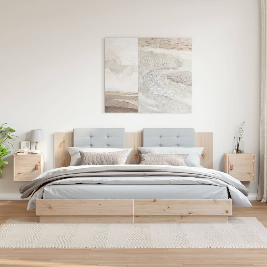 vidaXL Ντουλάπια Τοίχου 2 τεμ. 31,5x30x30 εκ. από Μασίφ Ξύλο Πεύκου