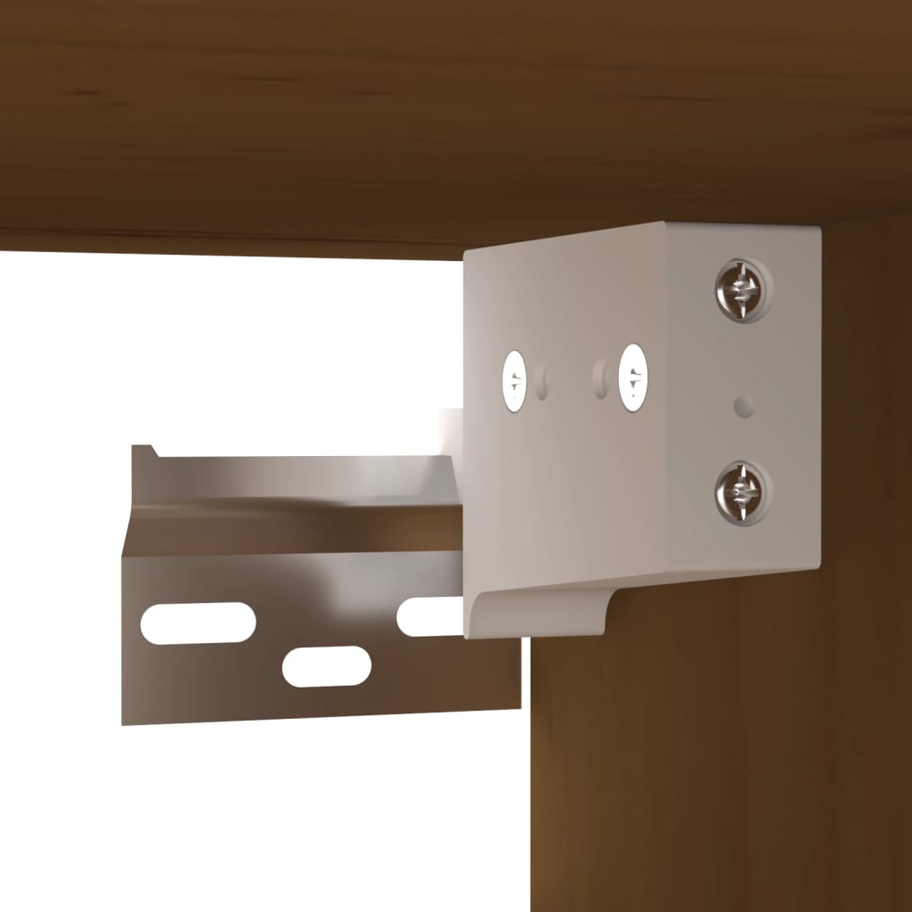 vidaXL Ντουλάπι Τοίχου Καφέ Μελί 60x30x30 εκ. από Μασίφ Ξύλο Πεύκου