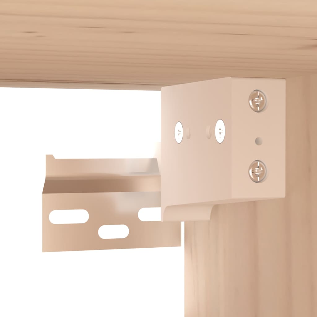 vidaXL Ντουλάπια Τοίχου 2 τεμ. 80x30x30εκ. από Μασίφ Ξύλο Πεύκου