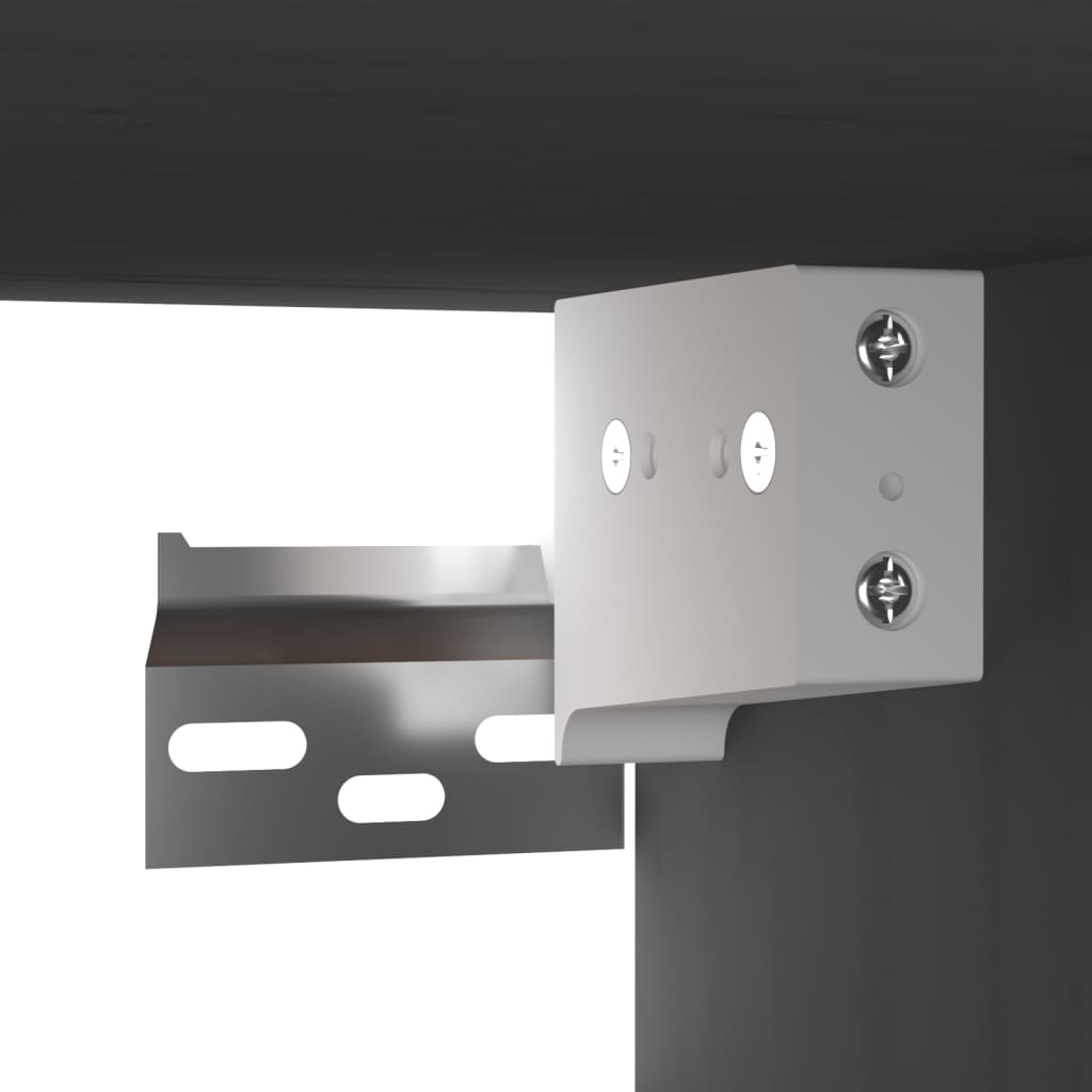 vidaXL Ντουλάπι Τοίχου γκρί 80 x 30 x 30 εκ. από Μασίφ Ξύλο Πεύκου