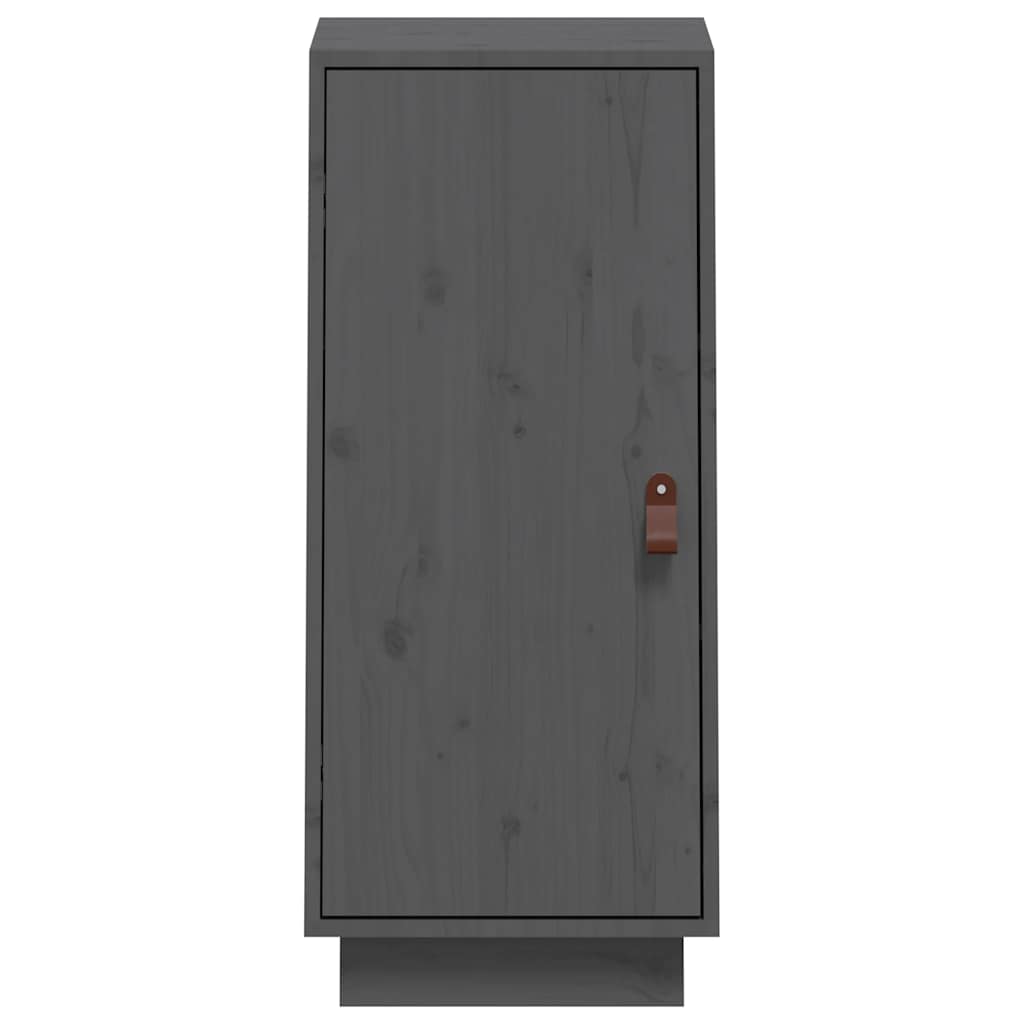 vidaXL Μπουφές Γκρι 34 x 40 x 75 εκ. από Μασίφ Ξύλο Πεύκου