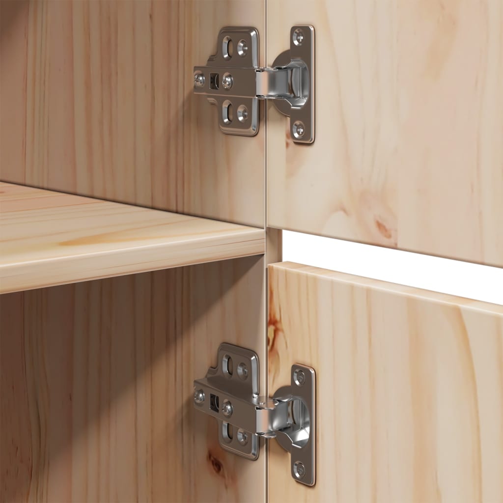 vidaXL Ντουλάπι Ψηλό 34 x 40 x 108,5 εκ. από Μασίφ Ξύλο Πεύκου