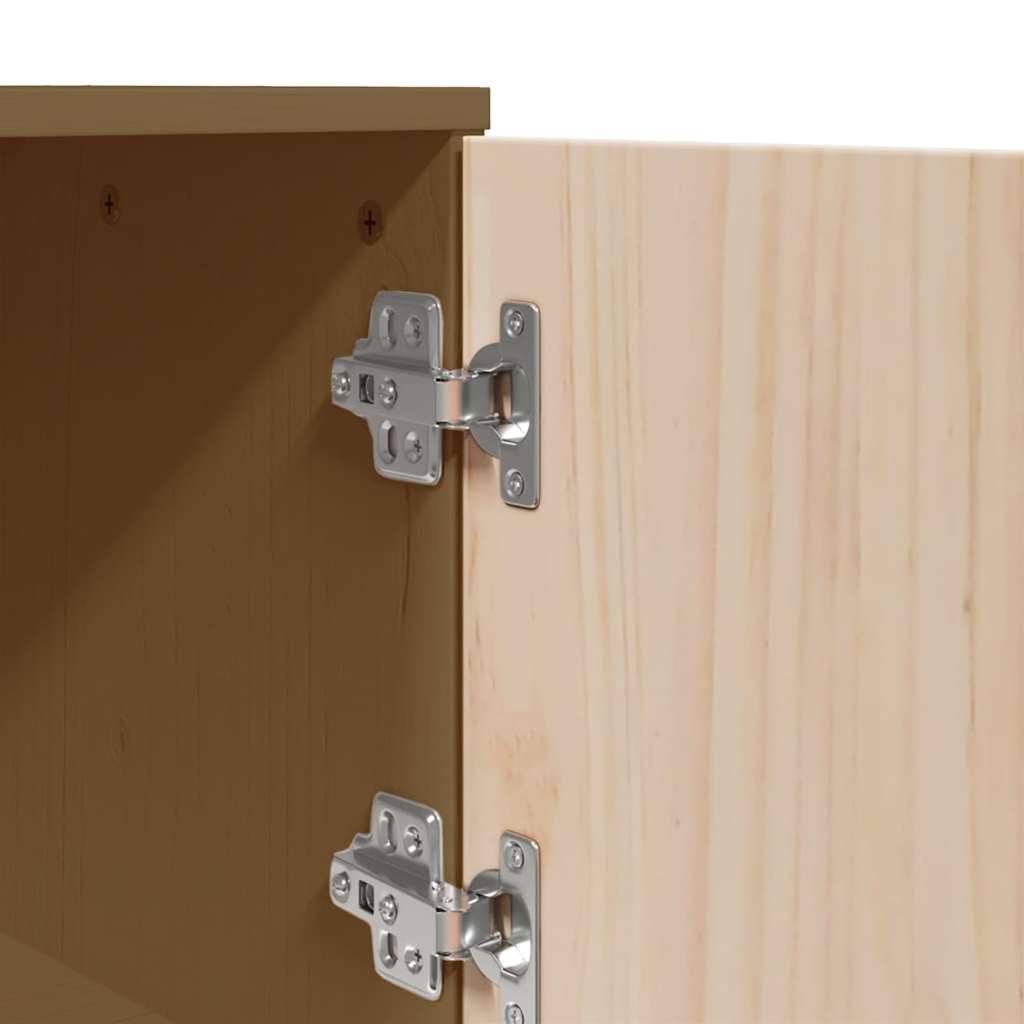 vidaXL Ντουλάπι Ψηλό Καφέ Μέλι 67x40x108,5 εκ. από Μασίφ Ξύλο Πεύκου