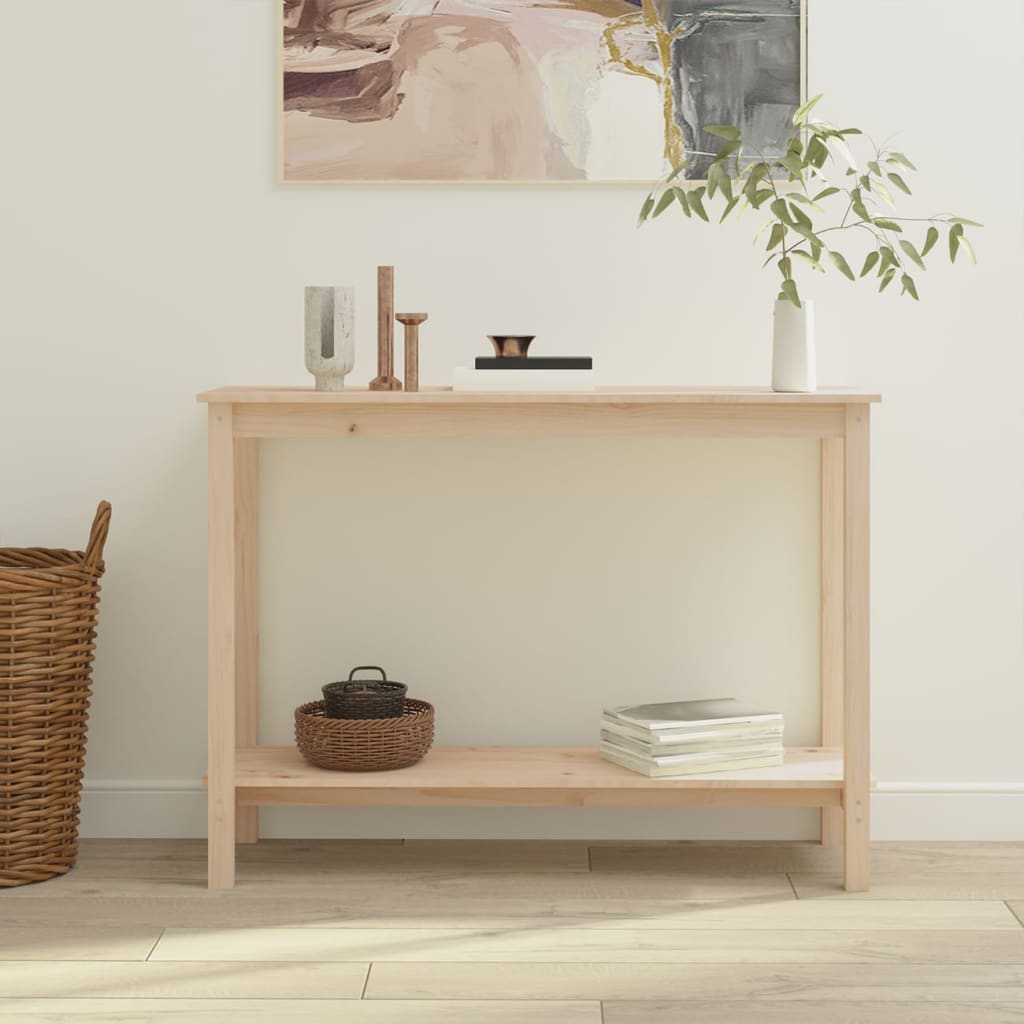 vidaXL Τραπέζι Κονσόλα 110 x 40 x 80 εκ. από Μασίφ Ξύλο Πεύκου