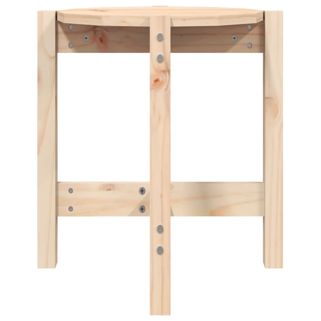 vidaXL Τραπεζάκι Σαλονιού Ø 42,5x45 εκ. από Μασίφ Ξύλο Πεύκου