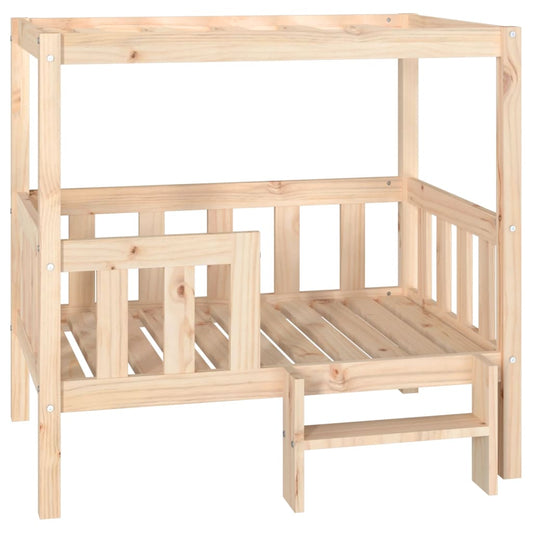 vidaXL Κρεβάτι Σκύλου 95,5 x 73,5 x 90 εκ. από Μασίφ Ξύλο Πεύκου