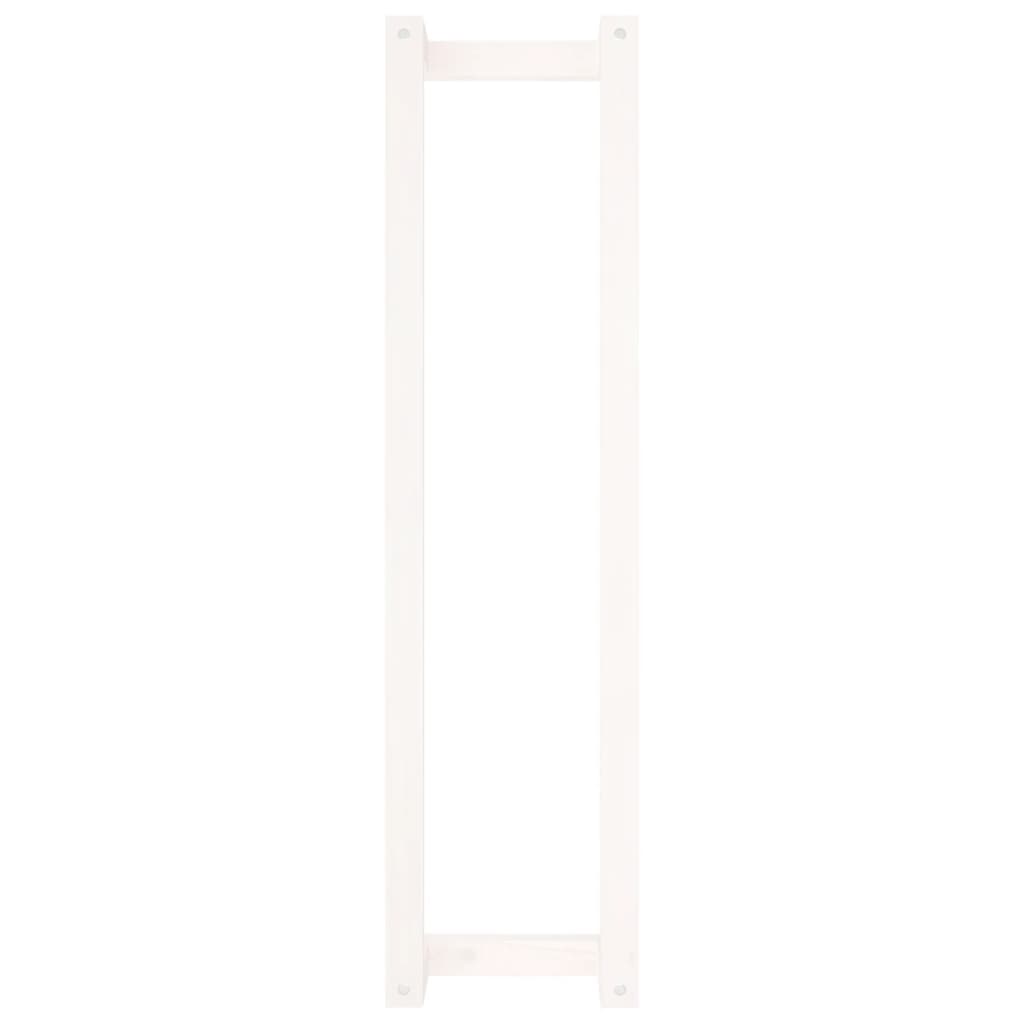 vidaXL Πετσετοκρεμάστρα Λευκή 23 x 18 x 90 εκ. από Μασίφ Ξύλο Πεύκου