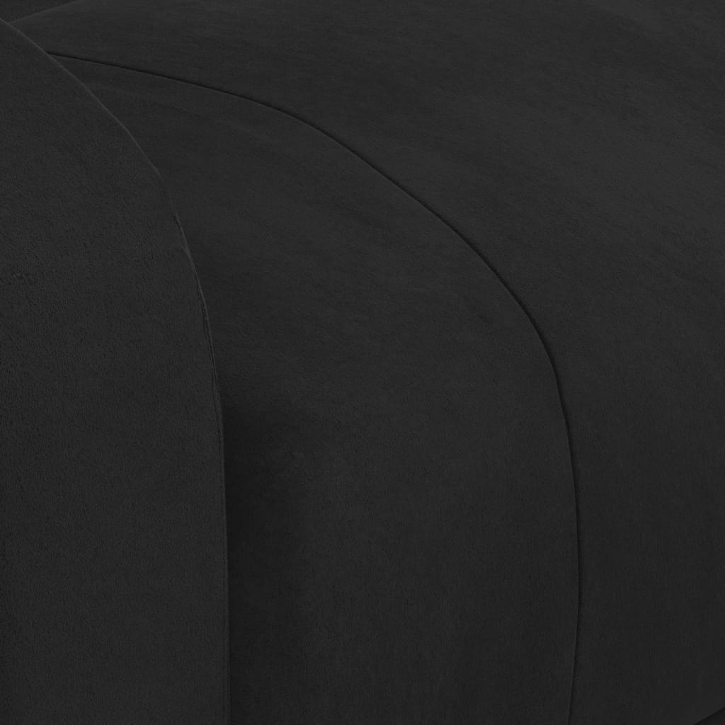 vidaXL Πολυθρόνα με Ανύψωση Μαύρη Βελούδινη
