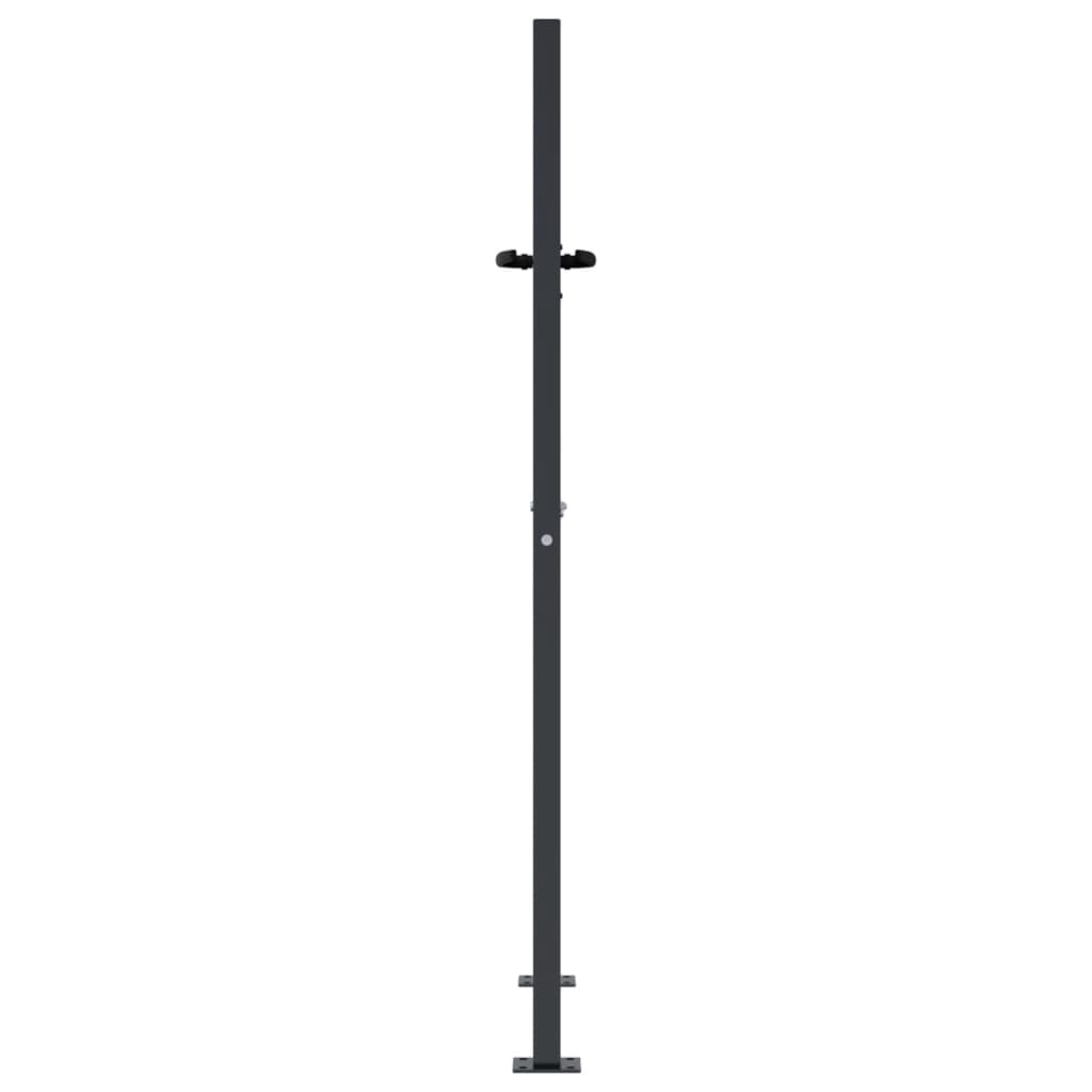 vidaXL Πόρτα Κήπου Ανθρακί 100x125 εκ. Σχέδιο Δέντρου από Ατσάλι
