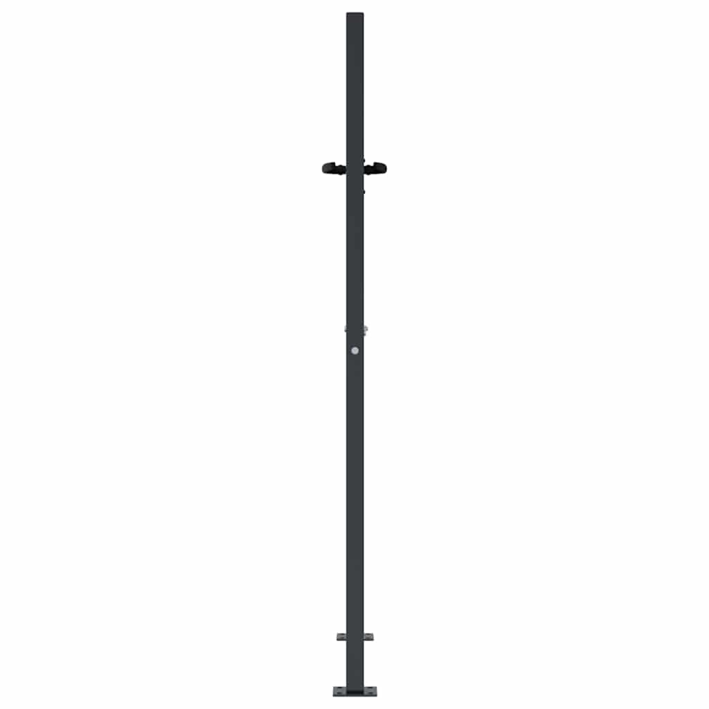vidaXL Πόρτα Κήπου Ανθρακί 100x125 εκ. Σχέδιο Χαλυβδόφυλλου