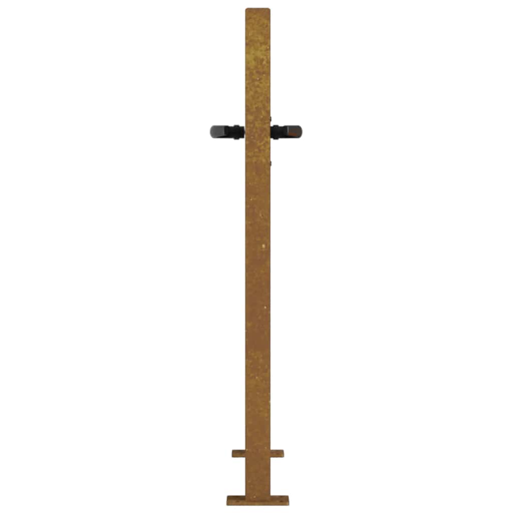 vidaXL Πόρτα Κήπου από Ατσάλι Corten 100x75 εκ.