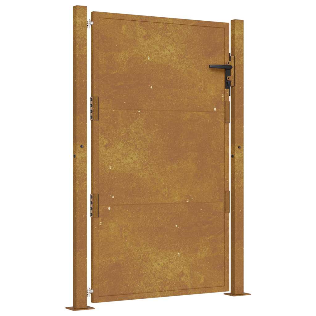 vidaXL Πόρτα Κήπου 100x125 εκ. από Ατσάλι Corten