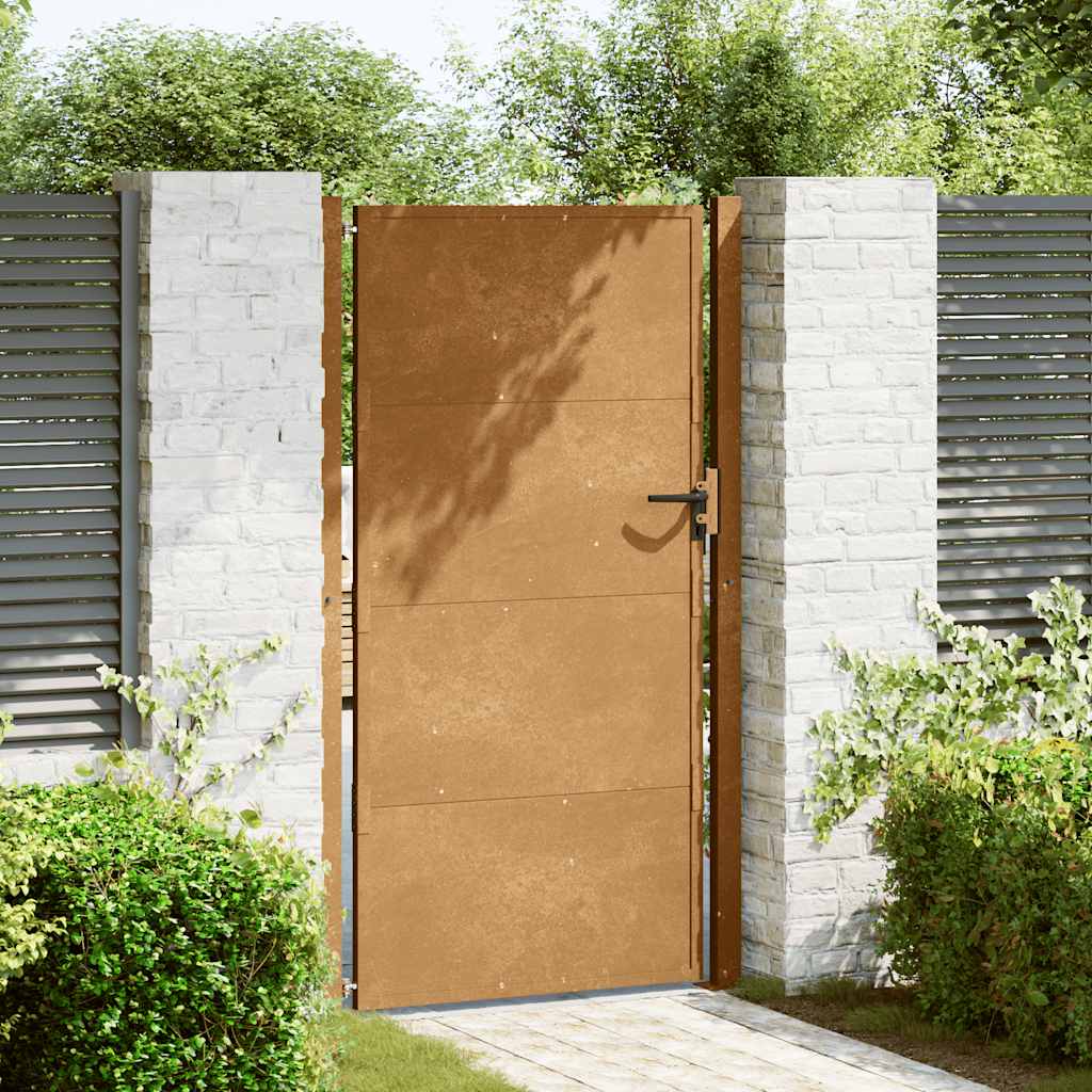 vidaXL Πόρτα Κήπου 100x175 εκ. από Ατσάλι Corten