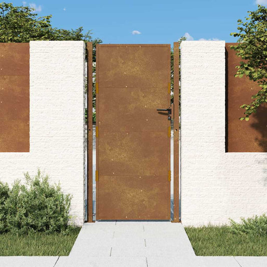 vidaXL Πόρτα Κήπου 100x175 εκ. από Ατσάλι Corten