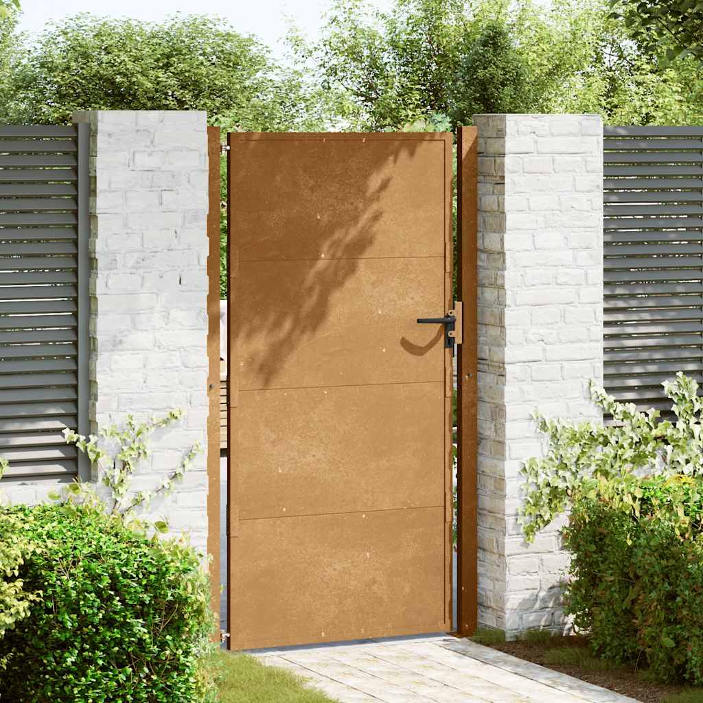 vidaXL Πόρτα Κήπου 100x200 εκ. από Ατσάλι Corten