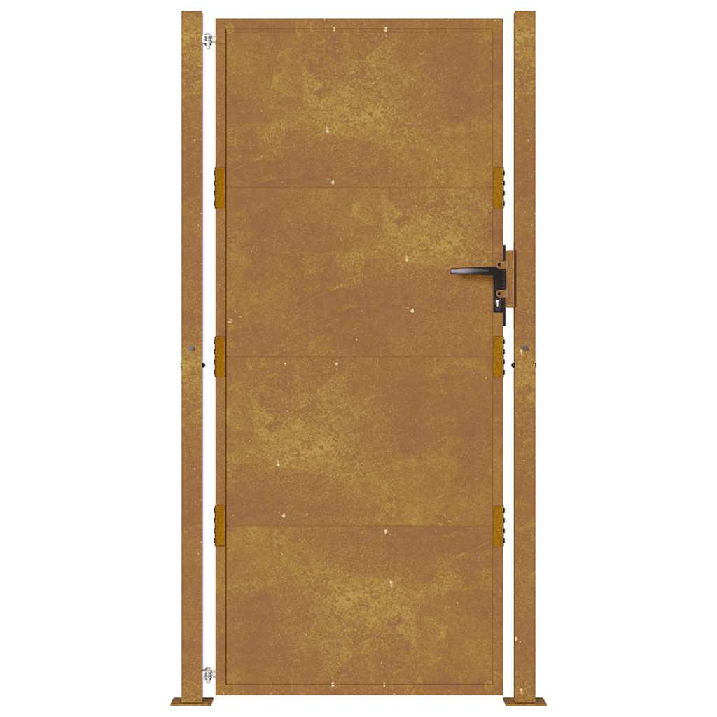 vidaXL Πόρτα Κήπου 100x200 εκ. από Ατσάλι Corten