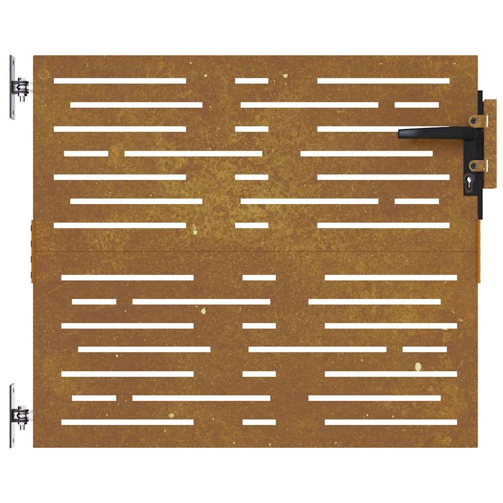 vidaXL Πόρτα Κήπου Τετράγωνη 85x75 εκ. από Ατσάλι Corten