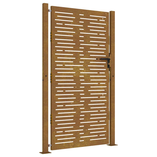 vidaXL Πόρτα Κήπου Τετράγωνη 100 x 175 εκ. από Ατσάλι Corten