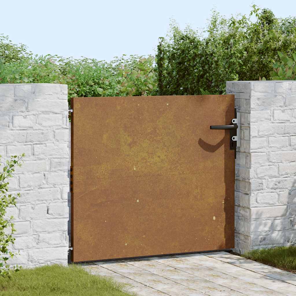 vidaXL Πύλη Κήπου 85 x 100 εκ. από Ατσάλι Corten
