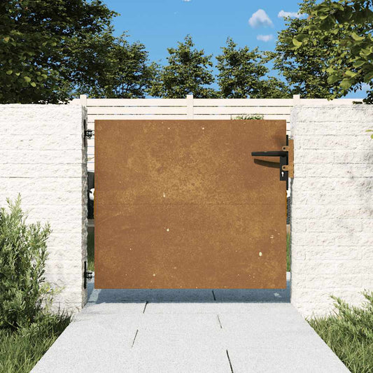 vidaXL Πόρτα Κήπου Τετράγωνη 85x125 εκ. από Ατσάλι Corten