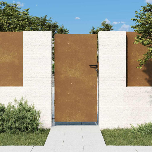 vidaXL Πόρτα Κήπου 85x175 εκ. από Ατσάλι Corten