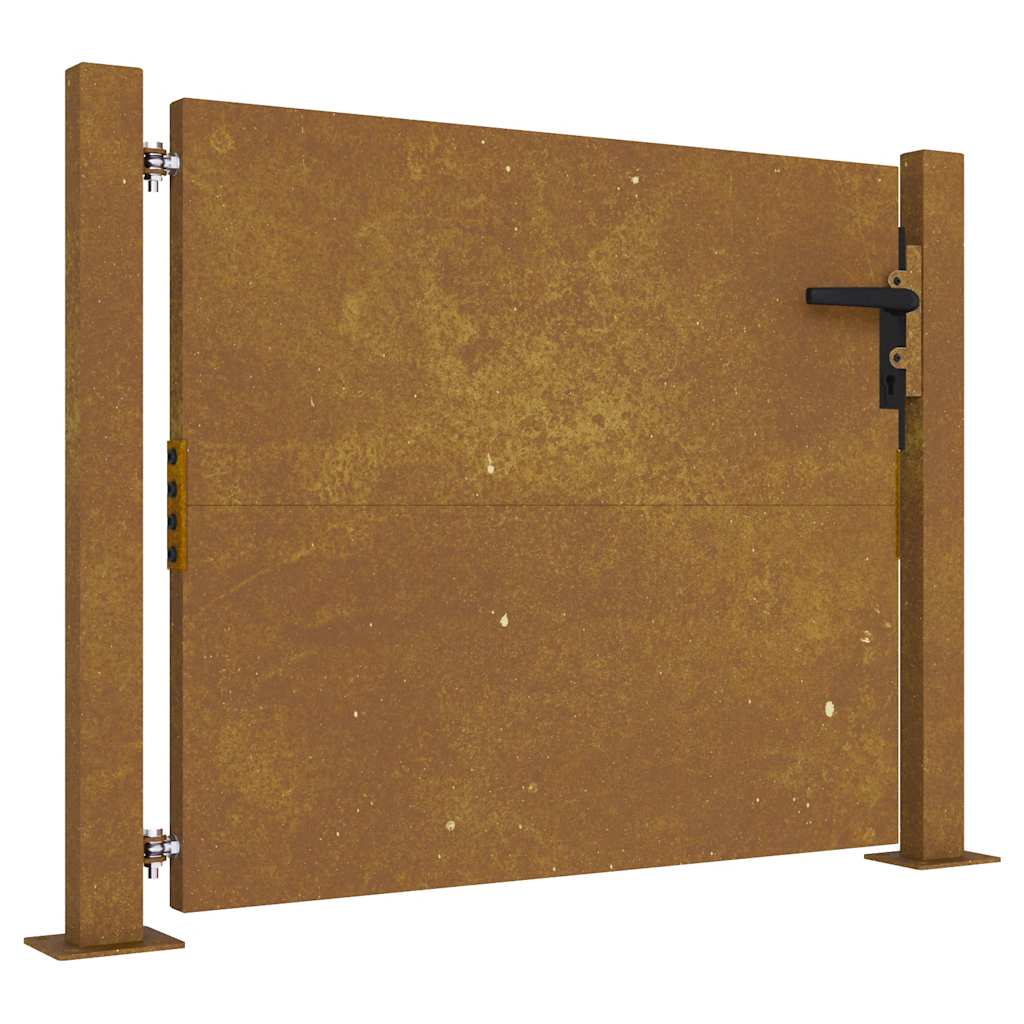 vidaXL Πόρτα Κήπου από Ατσάλι Corten 100x75 εκ.