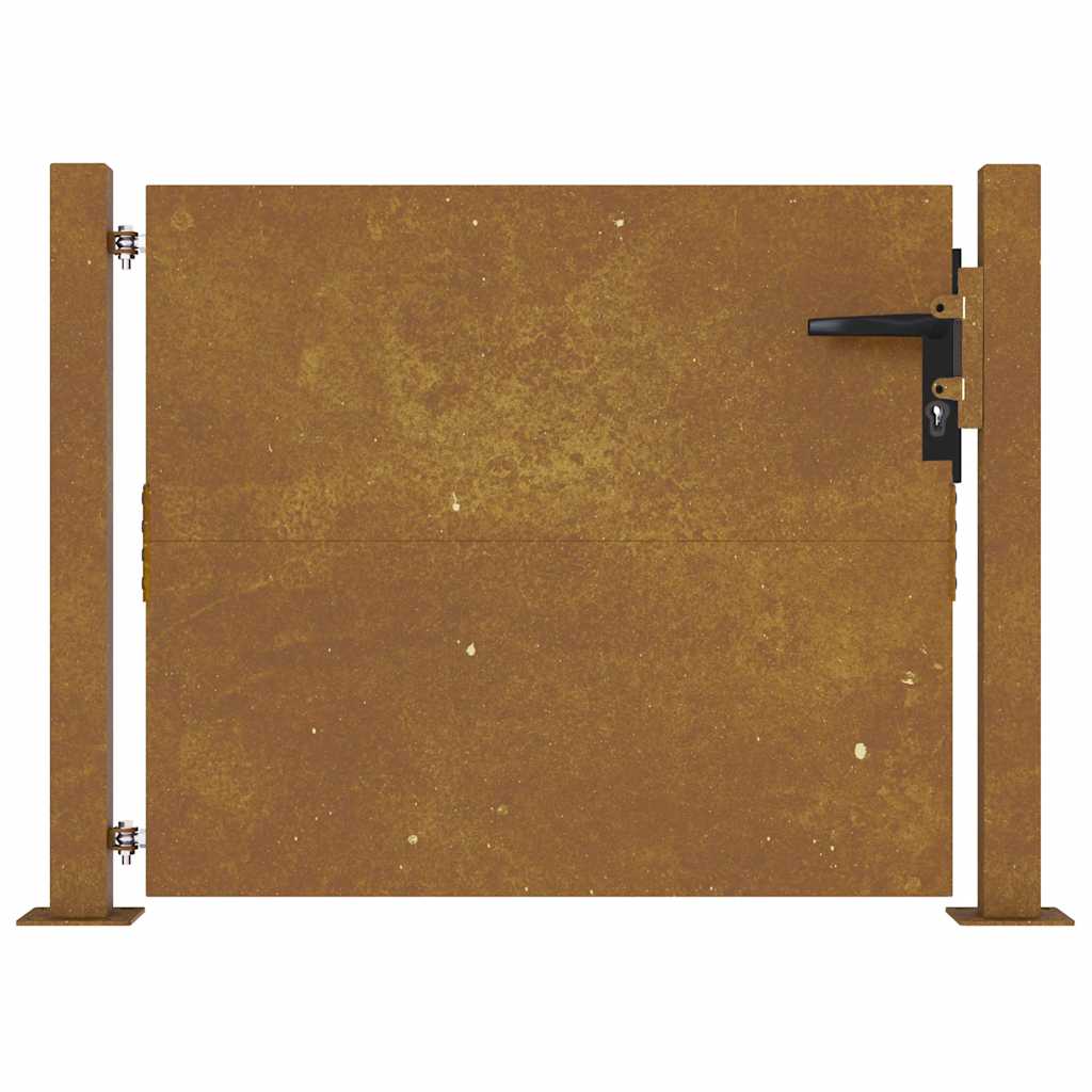 vidaXL Πόρτα Κήπου από Ατσάλι Corten 100x75 εκ.