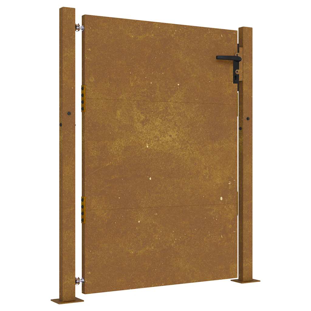 vidaXL Πόρτα Κήπου 100x125 εκ. από Ατσάλι Corten