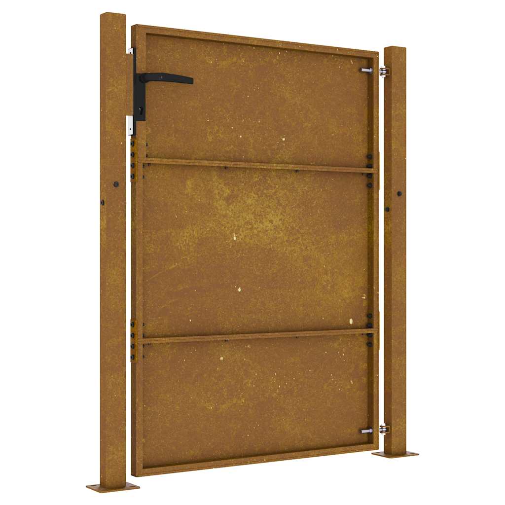 vidaXL Πόρτα Κήπου 100x125 εκ. από Ατσάλι Corten