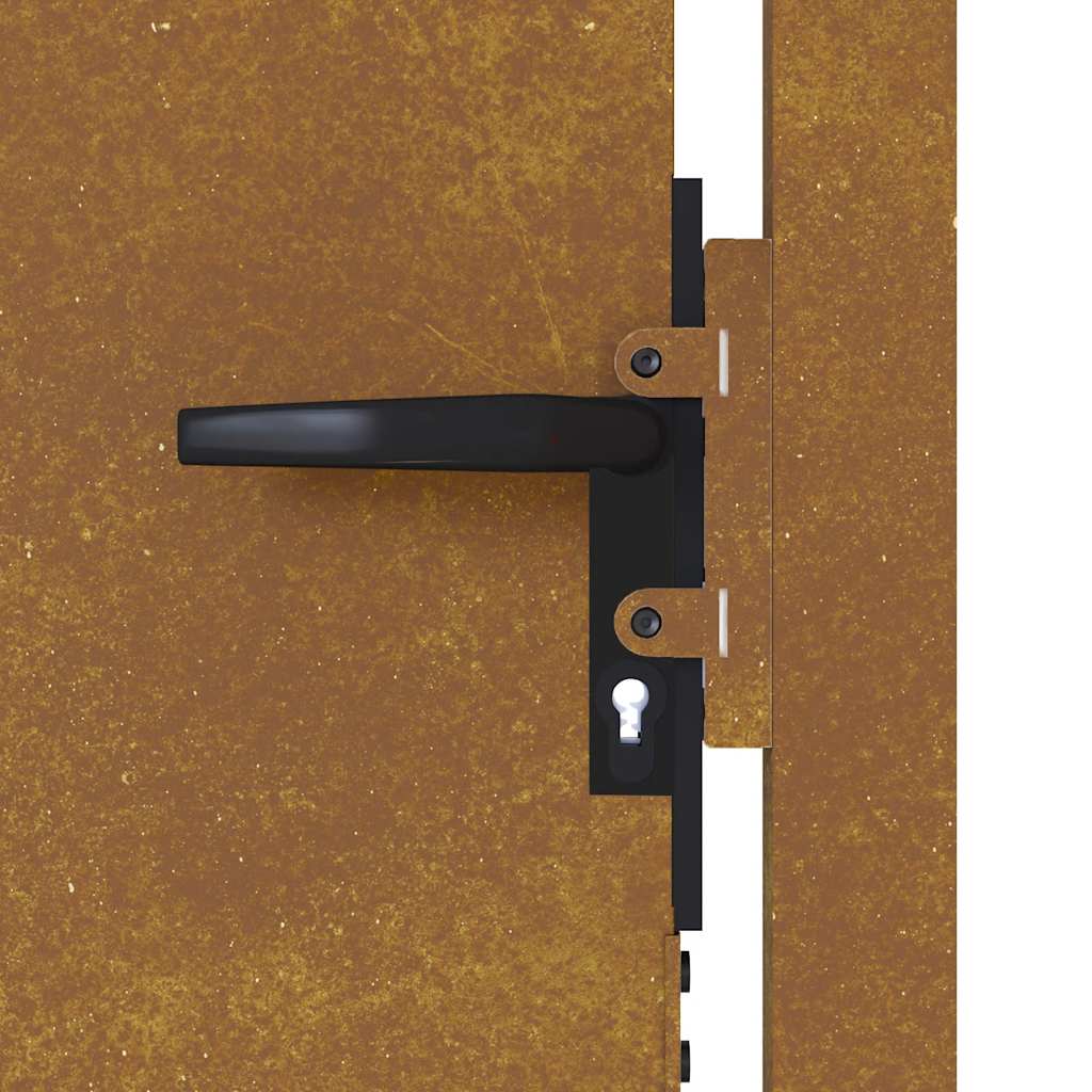 vidaXL Πόρτα Κήπου 100x125 εκ. από Ατσάλι Corten