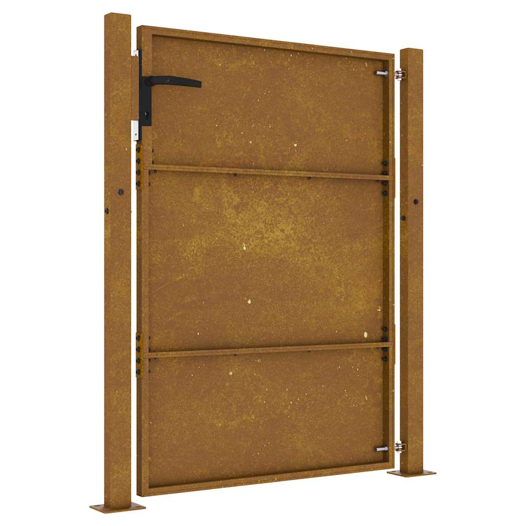 vidaXL Πόρτα Κήπου 100x150 εκ. από Ατσάλι Corten