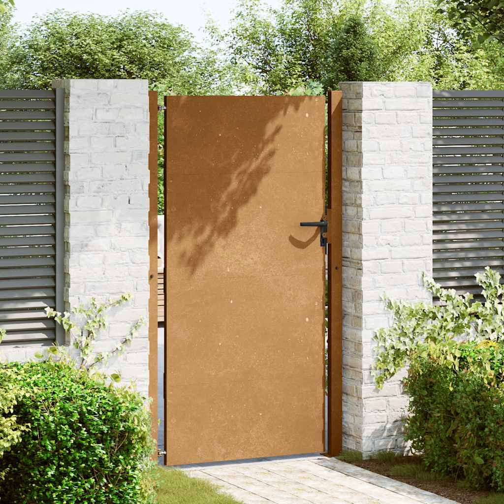 vidaXL Πόρτα Κήπου 100x175 εκ. από Ατσάλι Corten