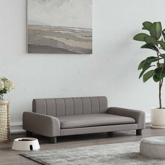 vidaXL Κρεβάτι Σκύλου Taupe 90 x 53 x 30 εκ. Υφασμάτινο