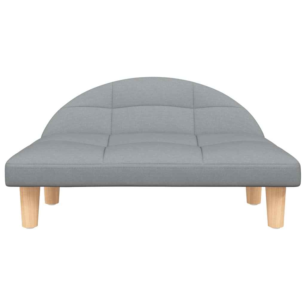 vidaXL Κρεβάτι Σκύλου Ανοιχτό Γκρι 70x52x30 εκ. Υφασμάτινο