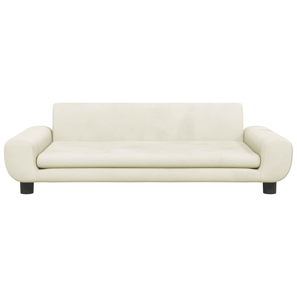 vidaXL Κρεβάτι Σκύλου Κρεμ 100 x 54 x 33 εκ. Βελούδινο