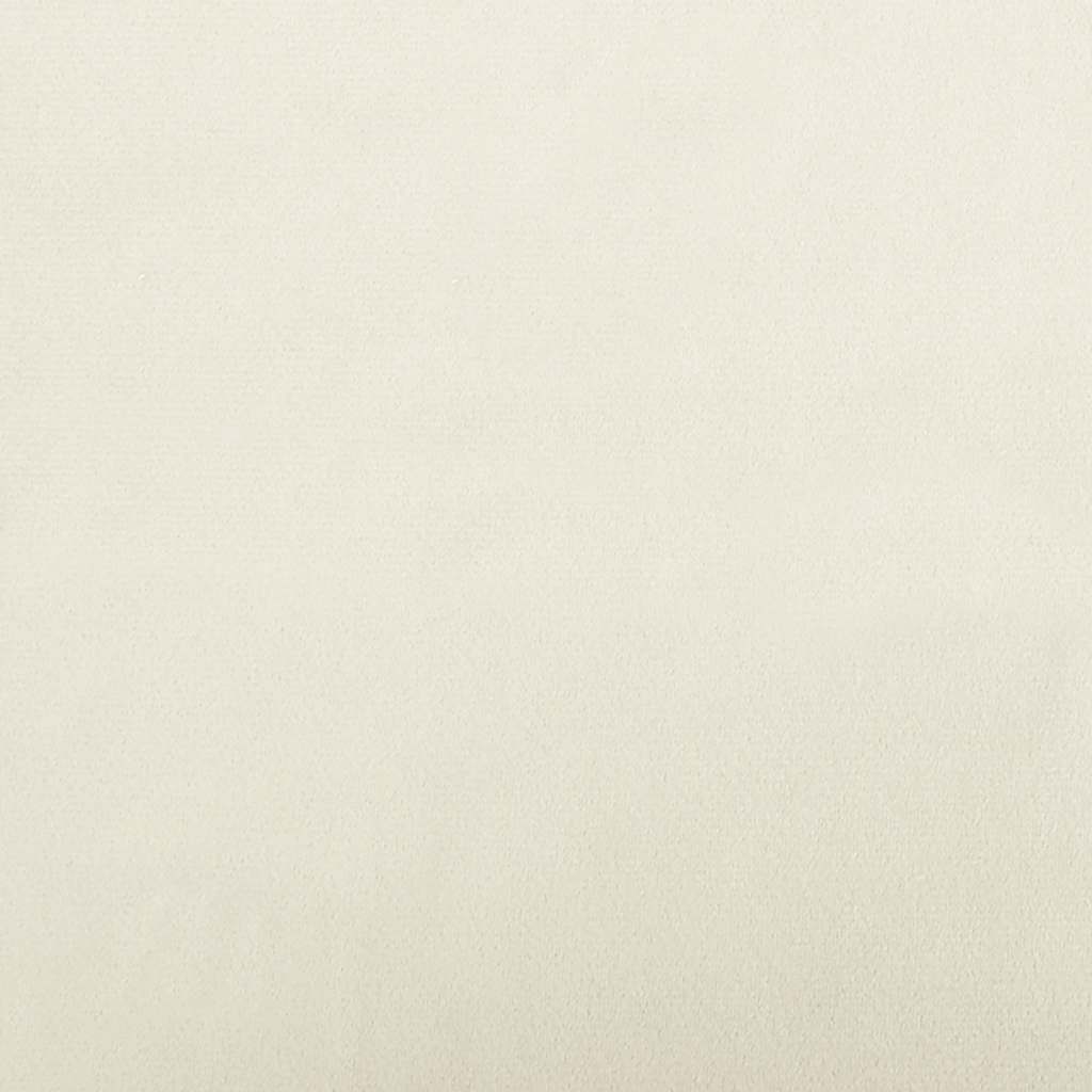 vidaXL Κρεβάτι Σκύλου Κρεμ 70 x 48 x 22 εκ. Βελούδινο