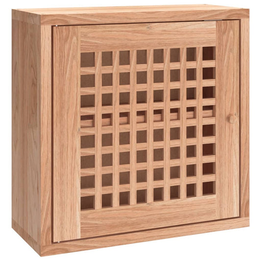 vidaXL Ντουλάπι Τοίχου 42 x 18 x 42 εκ. από Μασίφ Ξύλο Καρυδιάς