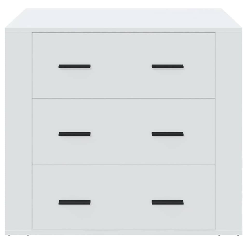 vidaXL Συρταριέρα Λευκή 80 x 33 x 70 εκ. από Επεξεργασμένο Ξύλο