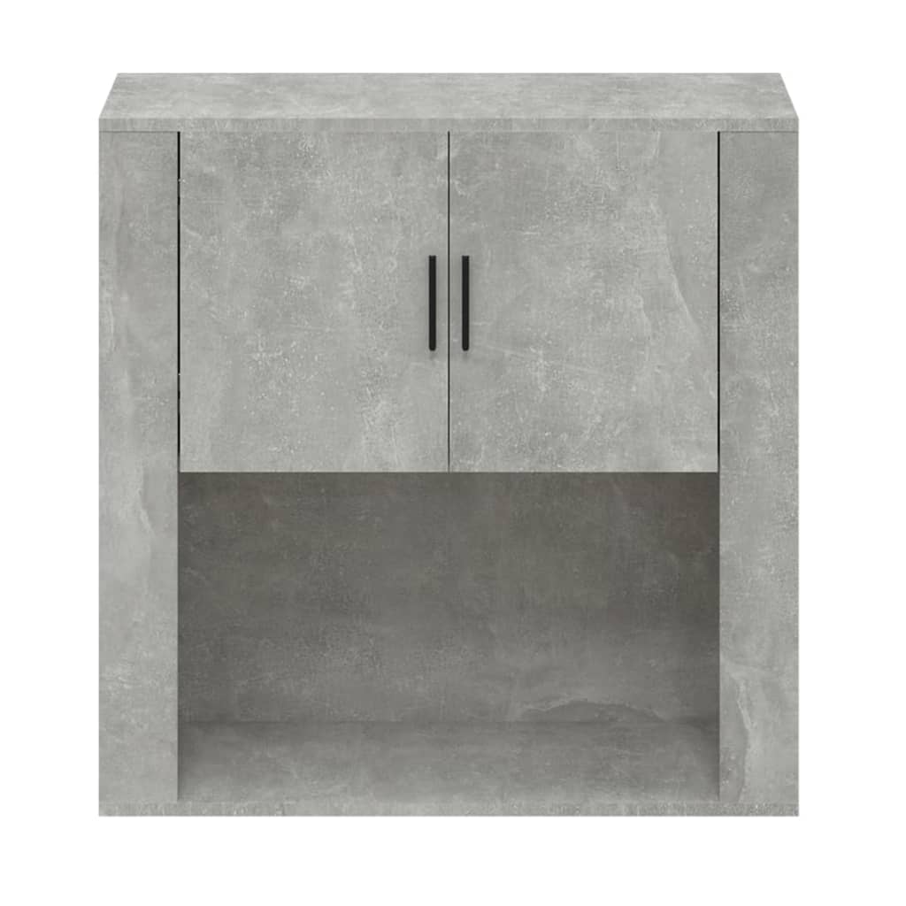 vidaXL Ντουλάπι Τοίχου Γκρι Σκυρ. 80x33x80 εκ. Επεξεργασμένο Ξύλο