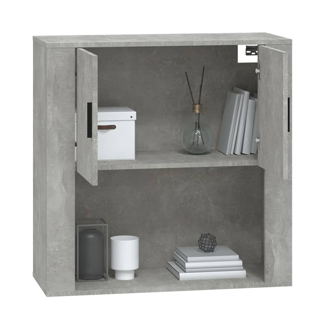 vidaXL Ντουλάπι Τοίχου Γκρι Σκυρ. 80x33x80 εκ. Επεξεργασμένο Ξύλο