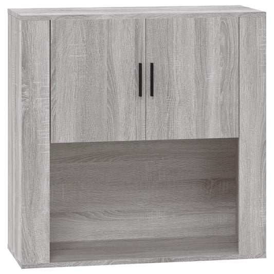 vidaXL Ντουλάπι Τοίχου Γκρι Sonoma 80x33x80 εκ. Επεξεργασμένο Ξύλο