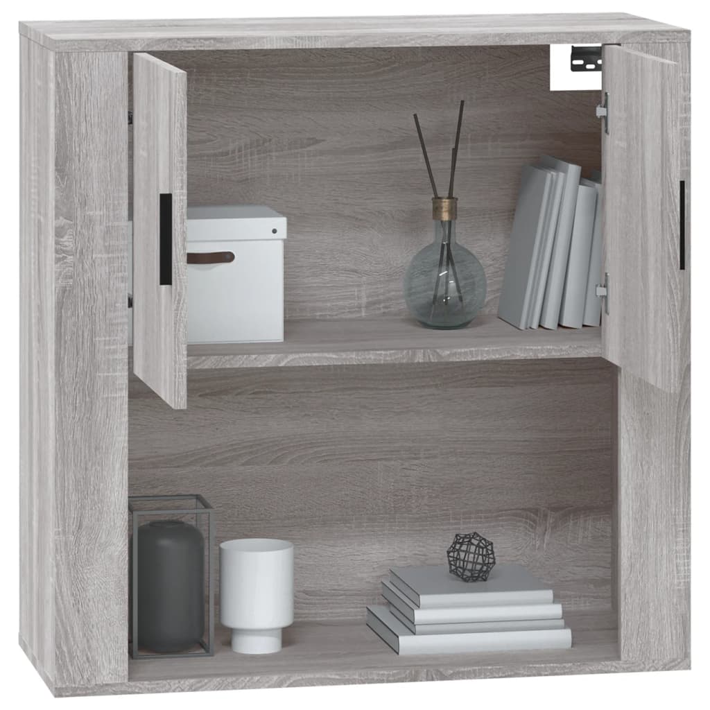 vidaXL Ντουλάπι Τοίχου Γκρι Sonoma 80x33x80 εκ. Επεξεργασμένο Ξύλο