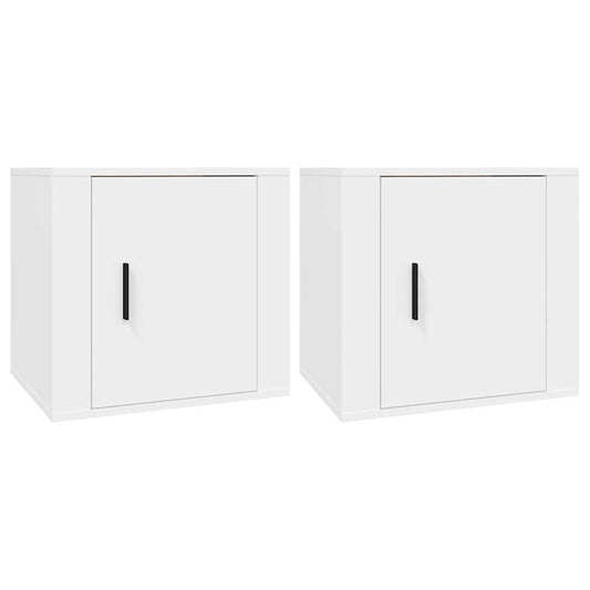 vidaXL Κομοδίνα 2 τεμ. Λευκά 50x39x47 εκ.