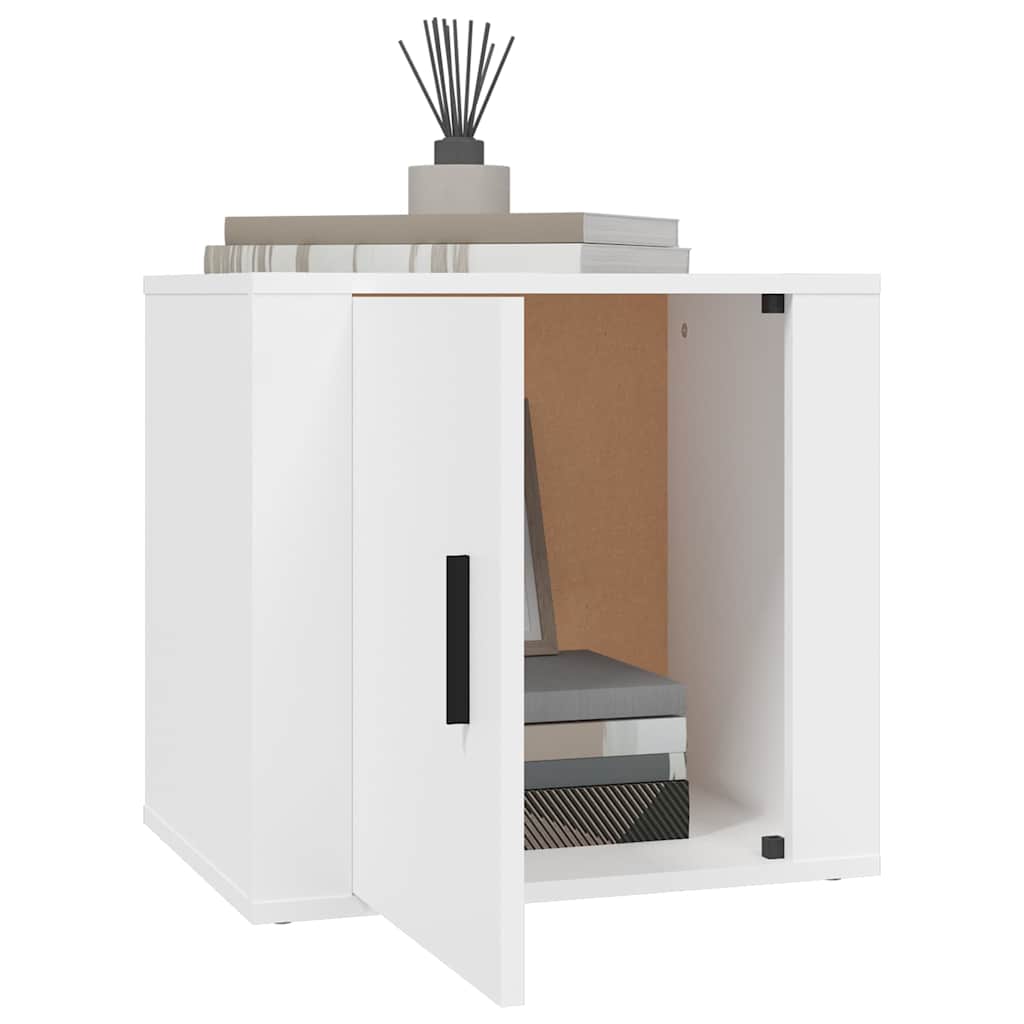 vidaXL Κομοδίνα 2 τεμ. Λευκά 50x39x47 εκ.
