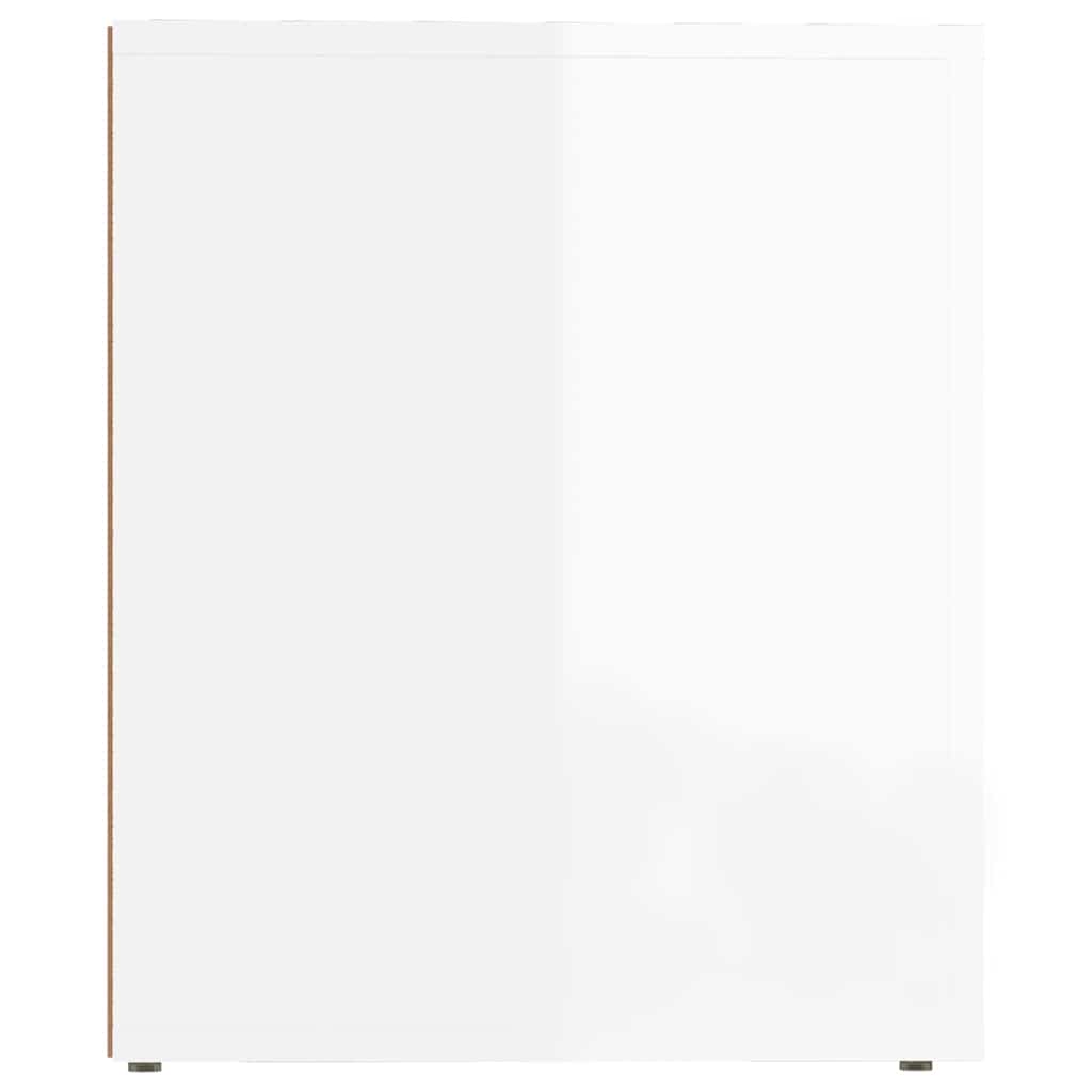 vidaXL Κομοδίνα 2 τεμ. Γυαλιστερό Λευκό 50x39x47 εκ.